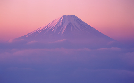 Fuji - fuji, clouds, nature, mountain, sky