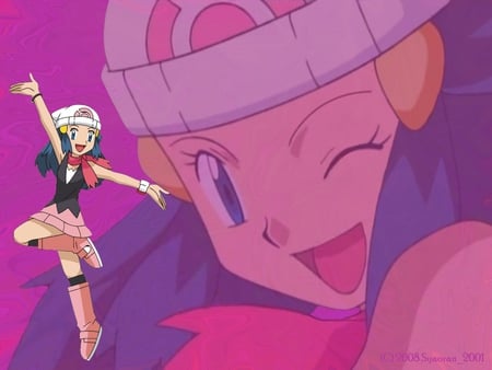 Don - pokemon, purple, trainer, pink, anime, don