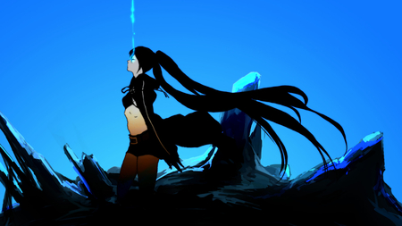 Blackâ˜…Rock Shooter - anime, rock, shooter, black