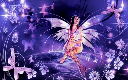 Its so nice and peaceful here - flowers, collage, angel, butterflys