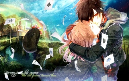 Amnesia - card, couple, game, cg