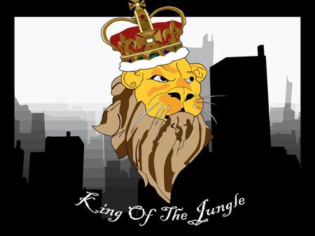 The King - abstract, leo, lion