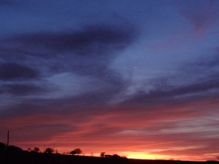 Evening Sky - sky, sunset, sun, clouds