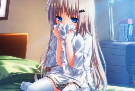 Noumi Kudryavka - little busters, girl, blue eyes, anime, noumi kudryavka, cute