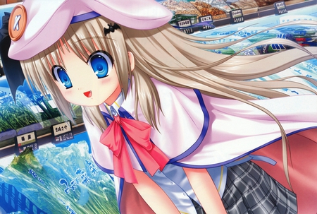 Noumi Kudryavka - noumi kudryavka, anime, girl, cute, little busters, blue eyes