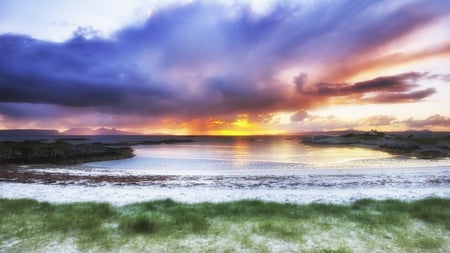 sunset - series, beach, sunset, sea