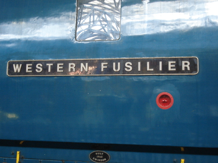 locomotive nameplate - nameplate, western class, class52, nrm