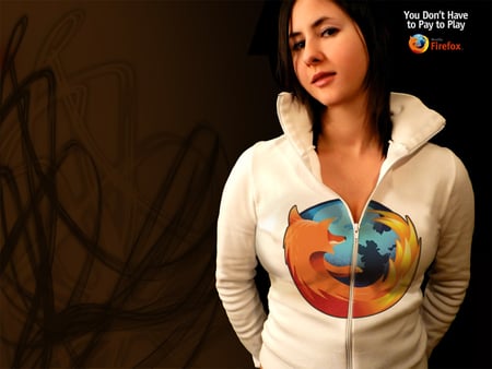 Firefox girl - fire, oop, girl, fox