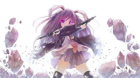 Anime - touhou, pink, weapon, anime, bunnygirl