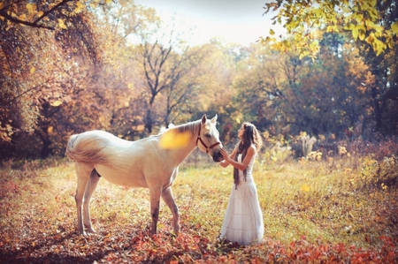 Girl and Her Horse