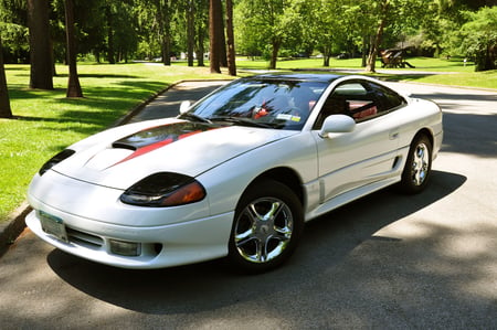 Dodge Stealth - 1991, pearl white, dodge, stealth