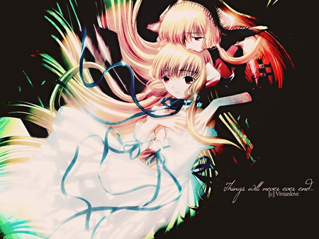 two chii - anime, chii, twins, chobits