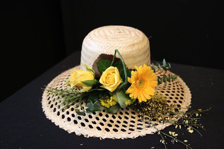 Beautiful Hat - decorated, flowers, hat, with