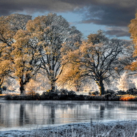 Frozen river