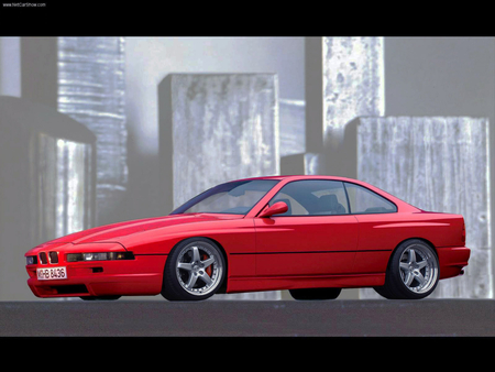 BMW 850i - 850i, bmw, red hot, classic