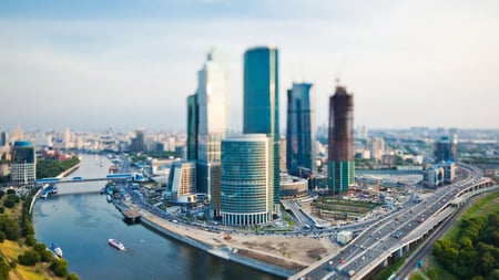 Perfect City - clouds, bridges, beautiful, city, buildings, architecture, river, skyscrapers, sky