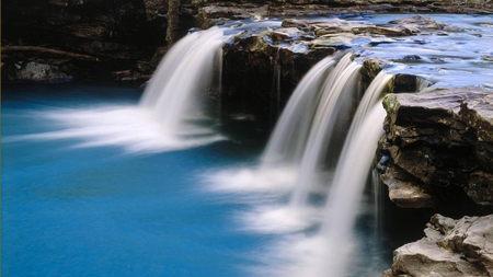 Waterfalls - nature, forest, canyon, river, waterfalls