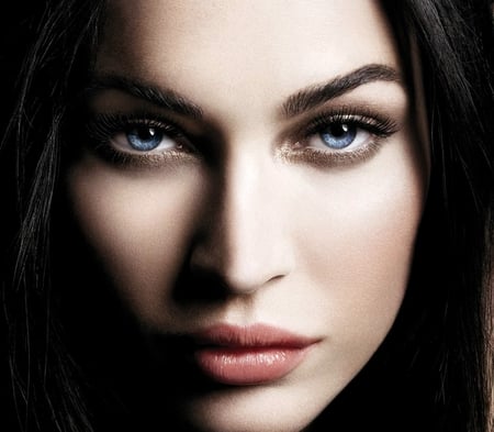 Megan Fox - woman, face, actress, megan fox, brunette