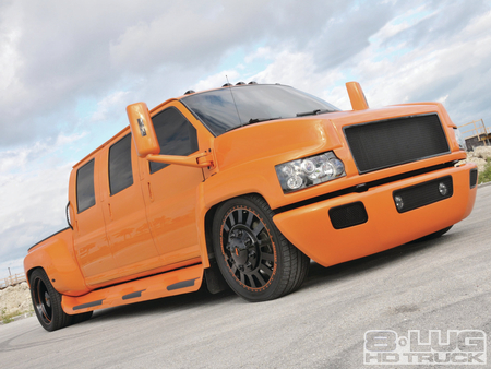 Bigger Is Better - orange, big, ford, truck