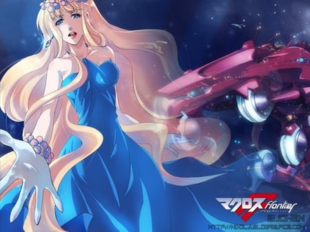 Sheryl - anime, sheryl, girl, macross, blonde