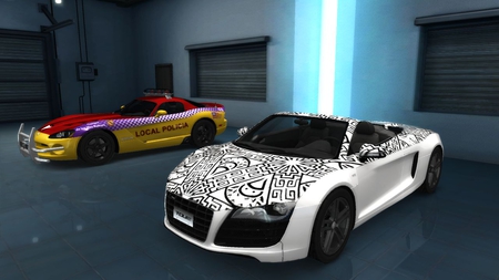 Audi R8 Spider and Dodge Viper Police car - Test drive unlimited 2 - r8, test drive, police car, audi, dodge viper