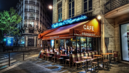 neon - night, neon, cafe, streets