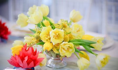 For all February birthdays - green, flowers, yellow, roses