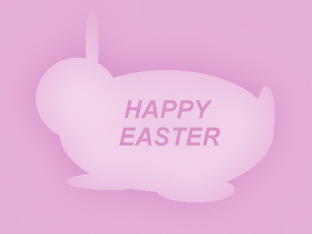 Easter Bunny 2 - easter, rabbit, white, pink