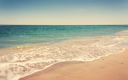 Retro Summer Beach - sea, retro, summer, beach