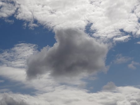 Dark Cloud - cloud, blue sky, dark cloud, sky