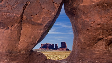 peekhole - rock, hole, desert, monuments