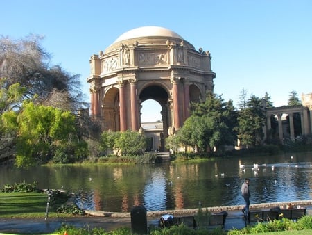 In the Park - nature, sky, lake, architecture, monument