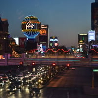 Las Vegas at night.