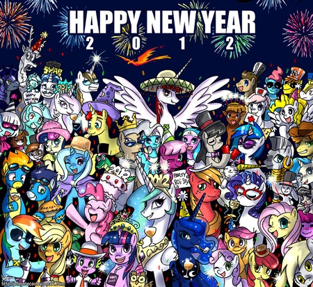 my little pony new years - pony, magic, my, 2012, years, friendship, is, new, little