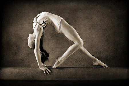 ELEGANCE - sports, elegance, photography, girl, sepia, performance, gymnastics