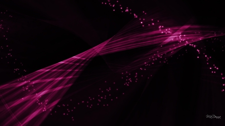 With a Bright Twist - fuscia, twist, glow, bright, pink, magenta, abstract, twisted