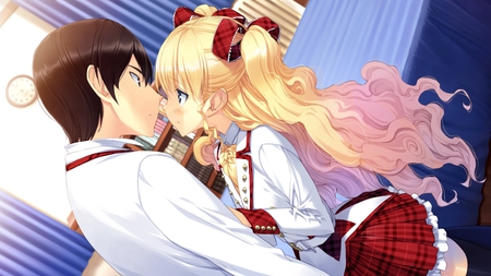 Elis Furumiya - cg, game, girl, blonde, couple