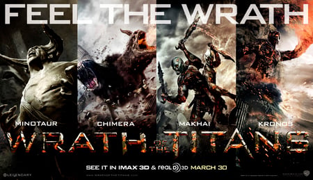 wrath of the titans 2012 - wrath of the titans, movie, action, 2012