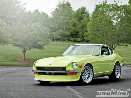 Too Perfect? - ccw wheels, classic, 240z, lime green