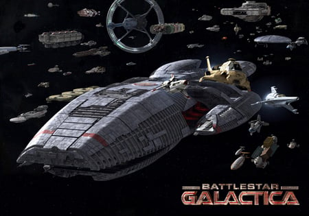 Battlestar Galactica - spaceships, ships, bsg, battlestar galactica