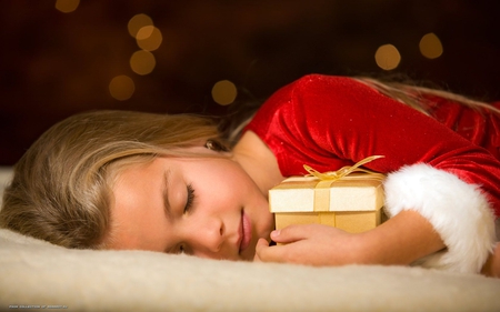 sweet angel dreaming - christmas, gift, kid, child