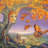 Josephine Wall - Butterfly Tree