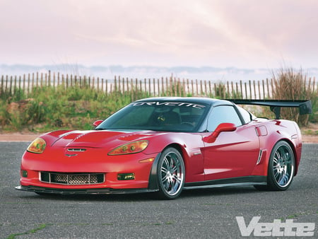 GT Z06 - bowtie, wing, red, gm