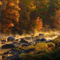 Autumn Sunrise, Sebec River