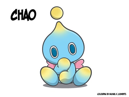 Chao - sonic, cute, chao, video games, dot, neutral chao