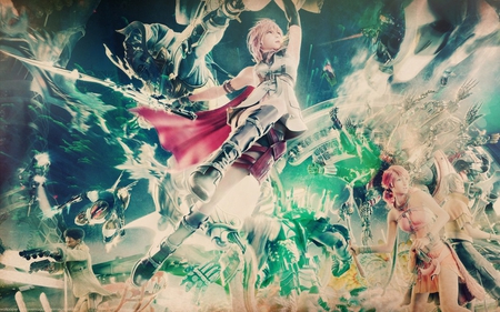 heroes - serem, sky, rpg, xbox 360, green, lighting, jounery, sword, teen, ps3, console, system, final fantasy, dream, attack, world, hopr, snow, video games