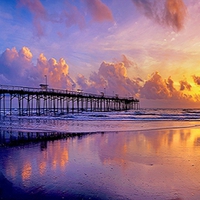 Sunset at the pier