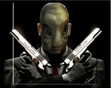 Hitalien - videogames, assassins, alien, guns, movies