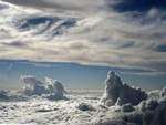 above white clouds 