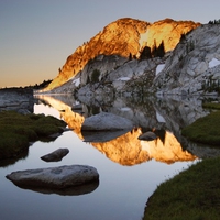 peak in sunset 